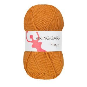 Garn viking frøya 218 okergul