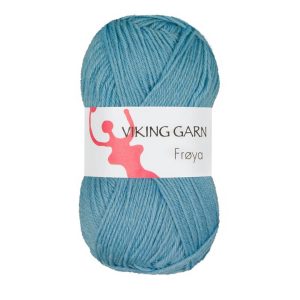 Garn viking frøya lys petrol