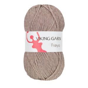 Garn viking frøya 281 lys brun