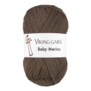 Garn viking baby merino 208 brunme