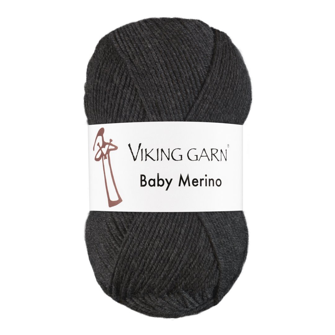 Garn viking baby merino 217 koksgr
