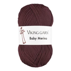 Garn viking baby merino 272 ceriss