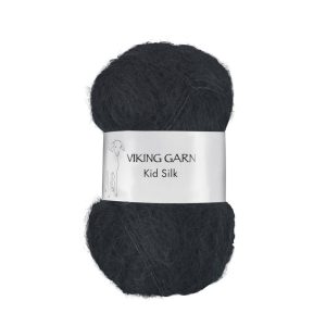 Garn viking kid silk 303 svart