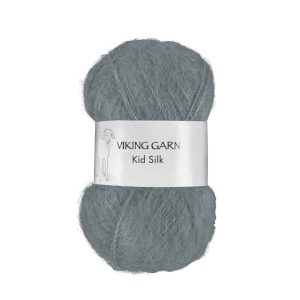Garn viking kid silk 313 grå