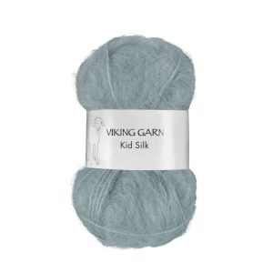 Garn viking kid silk 314 støvet petrol
