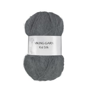 Garn viking kid silk 315 mørk grå