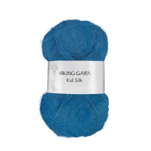 Garn viking kid silk 324 kongeblå