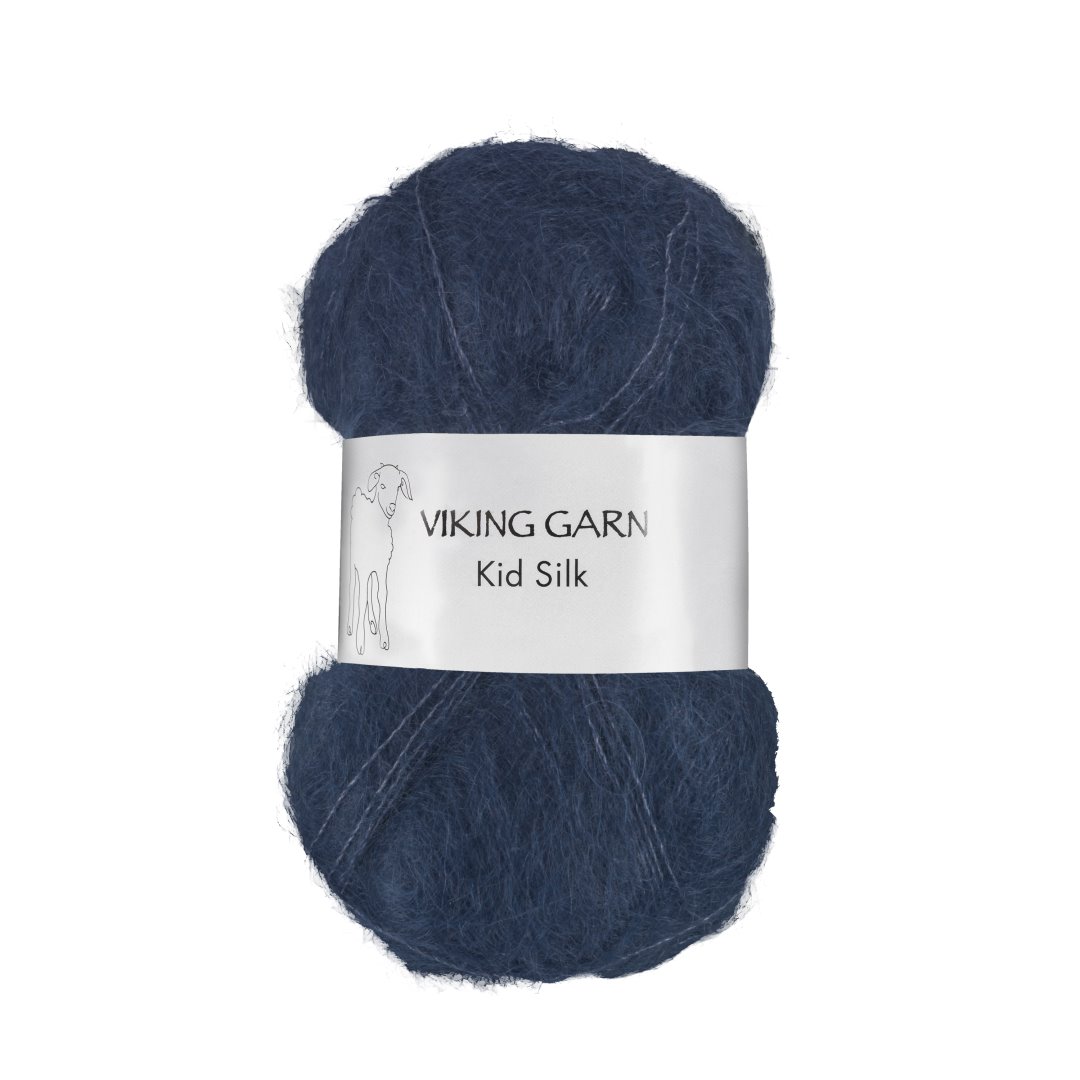 Garn viking kid silk 326 marine