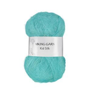 Garn viking kid silk 328 aqua