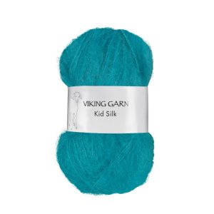 Garn viking kid silk 329 turkis