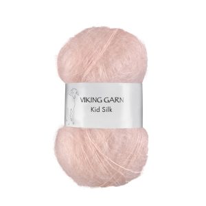 Garn viking kid/silk 361 pudderrosa