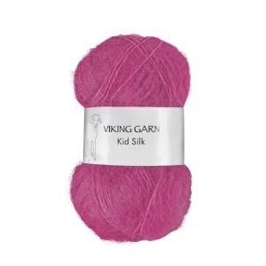 Garn viking kid silk 363 cerise
