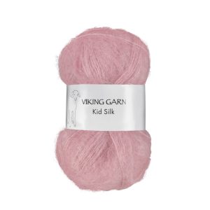 Garn viking kid silk 364 rosa