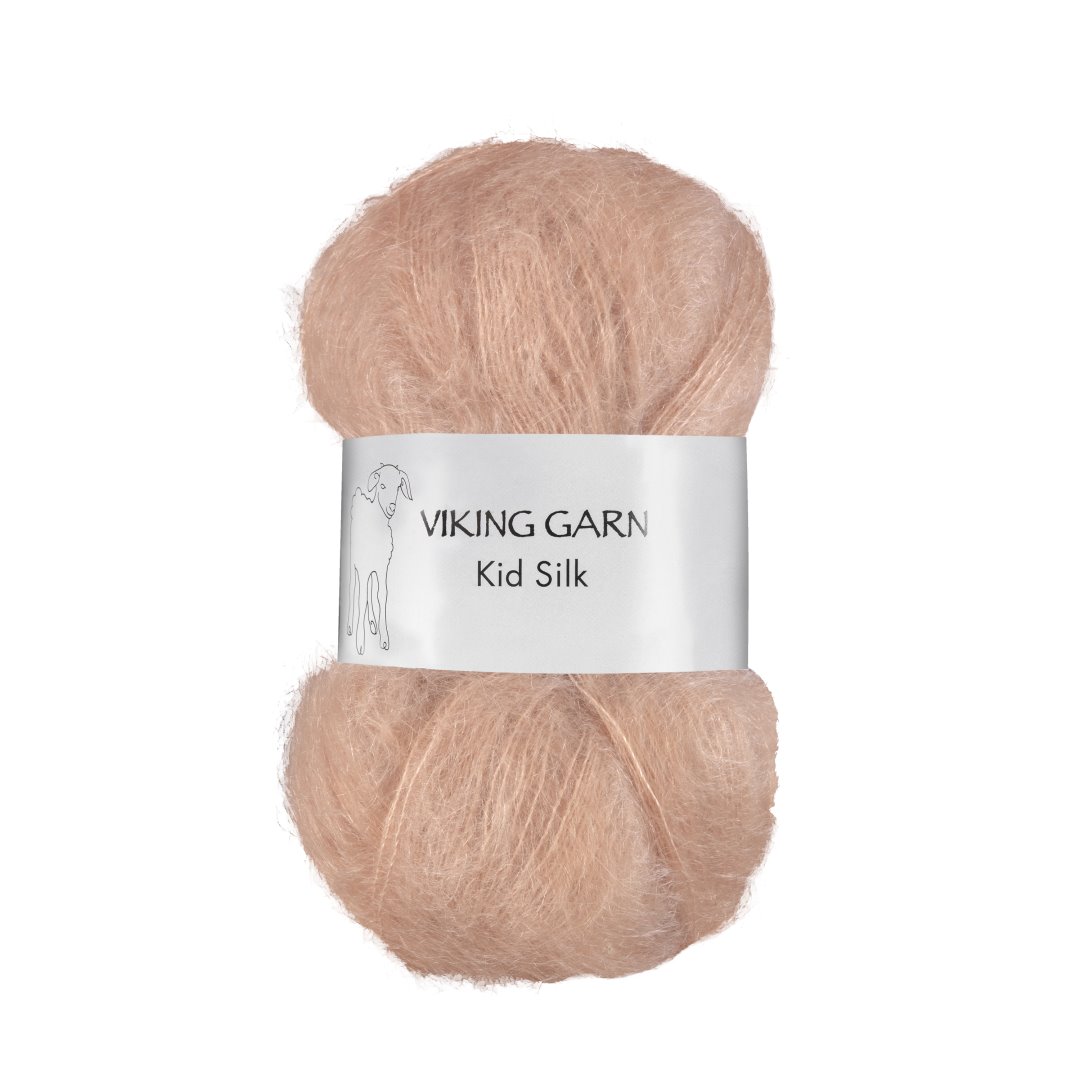 Garn viking kid/silk 366 lys nougat