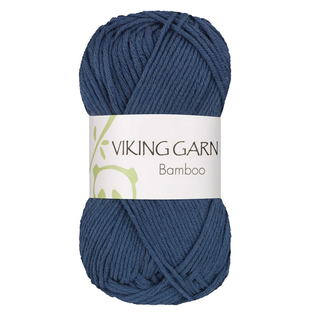 Garn viking bamboo 627 mørk blå