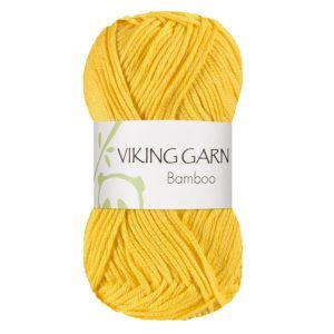 Garn viking bamboo 641 gul