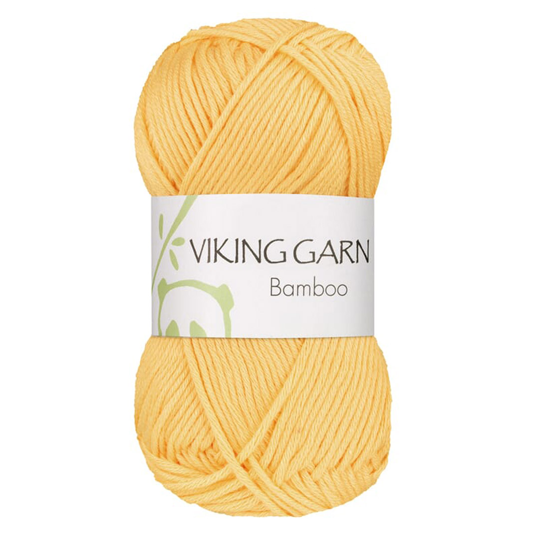Garn viking bamboo 645 gul