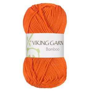 Garn viking bamboo 652 oransje
