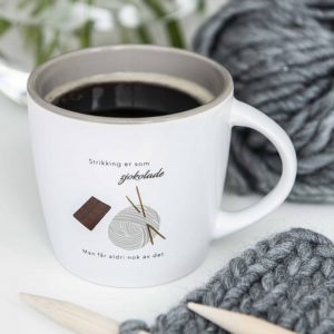 Strikkekopp strikking er som sjokolade