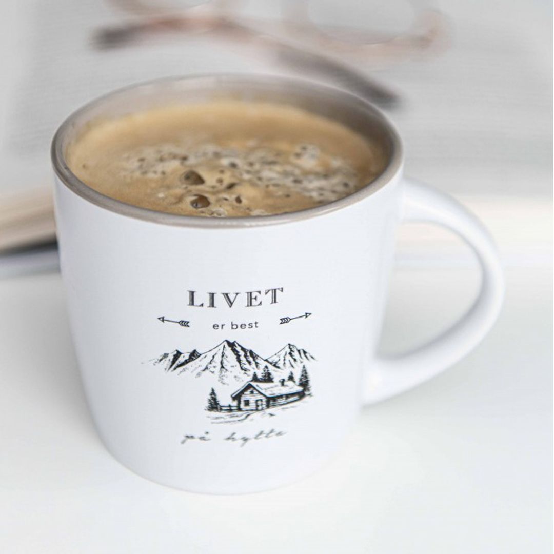 Strikkekopp livet er best på hytta