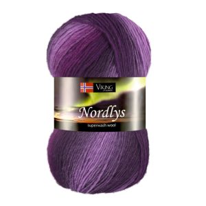 Garn viking nordlys 969 mørk lilla