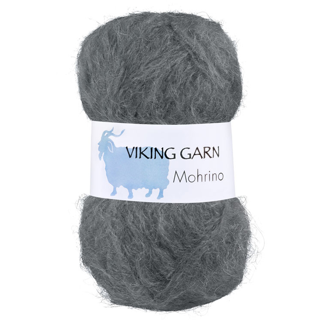 Garn viking mohrino 515 mørk grå 515