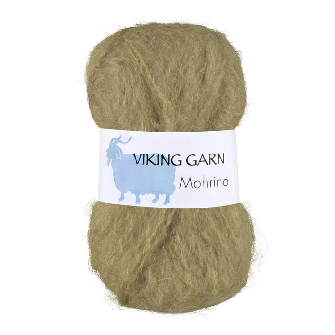 Garn viking mohrino 538 mosegrønn