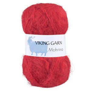 Garn viking mohrino 558 rødoransje 558