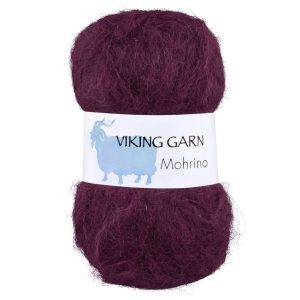 Garn viking mohrino 570 burgunder