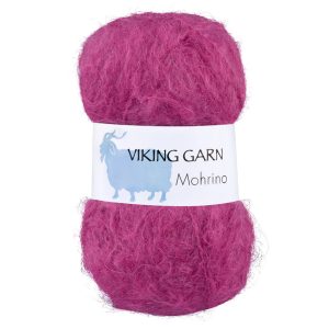 Garn viking mohrino 573 mørk cerise 573