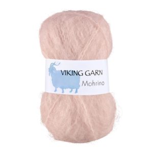 Garn viking mohrino 582 pudderrosa