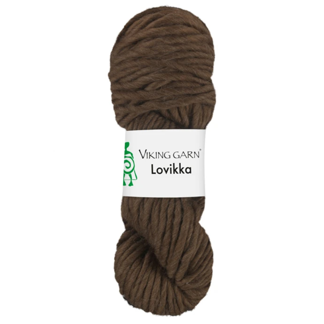 Garn viking lovikka 208 brun