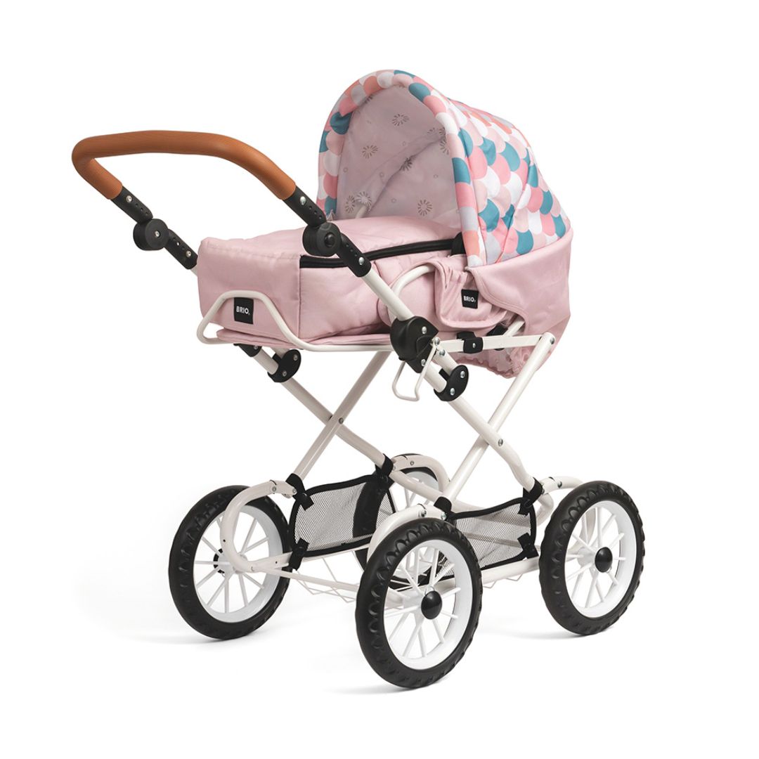 Brio dukkevogn rosa med dråpeform