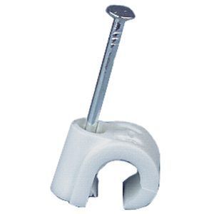 Gelia klammer 5-7mm tc hvit rund ledning