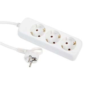 Gelia skjøtekontakt 3-veis med jord 5m