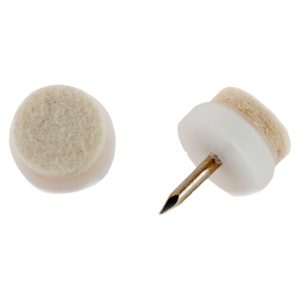 Møbelfilt m/stift t16 hvit p8  e