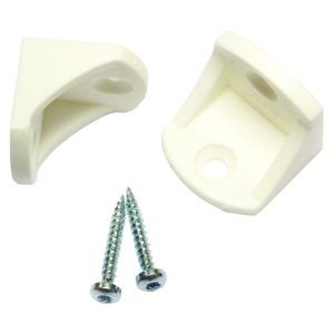 Vinkel 23mm/skr plast hvit p4  d