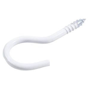 Skruekrok 50 epoxy hvit p4  b