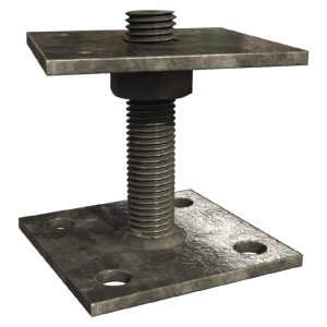 Stolpesko adjust square m20x90 st-galv 1