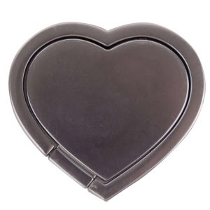 Gear mobilring hjerte sølv matt rotere