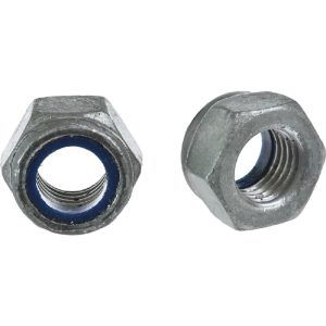 D985-æ8å-galv m10 6kt låsemtr nylonring