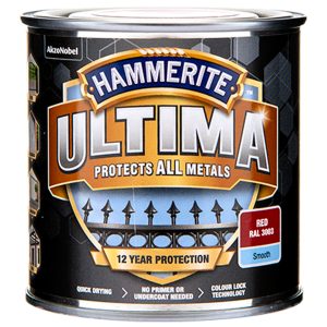 Hammerite ultima smooth rød 250ml