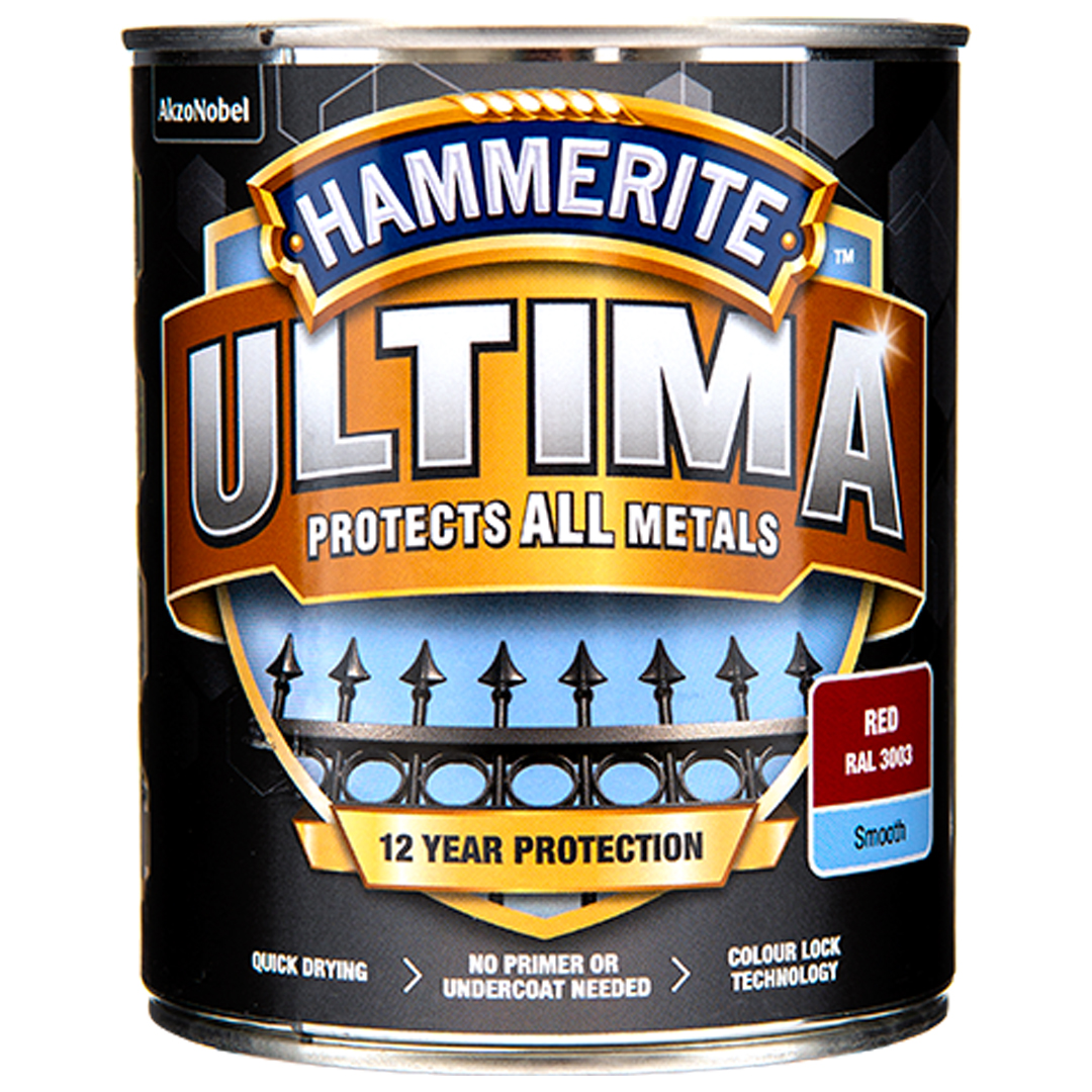 Hammerite ultima smooth rød 750ml