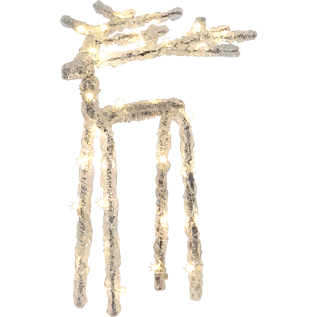 Reinsdyr med led lys 20 cm høy