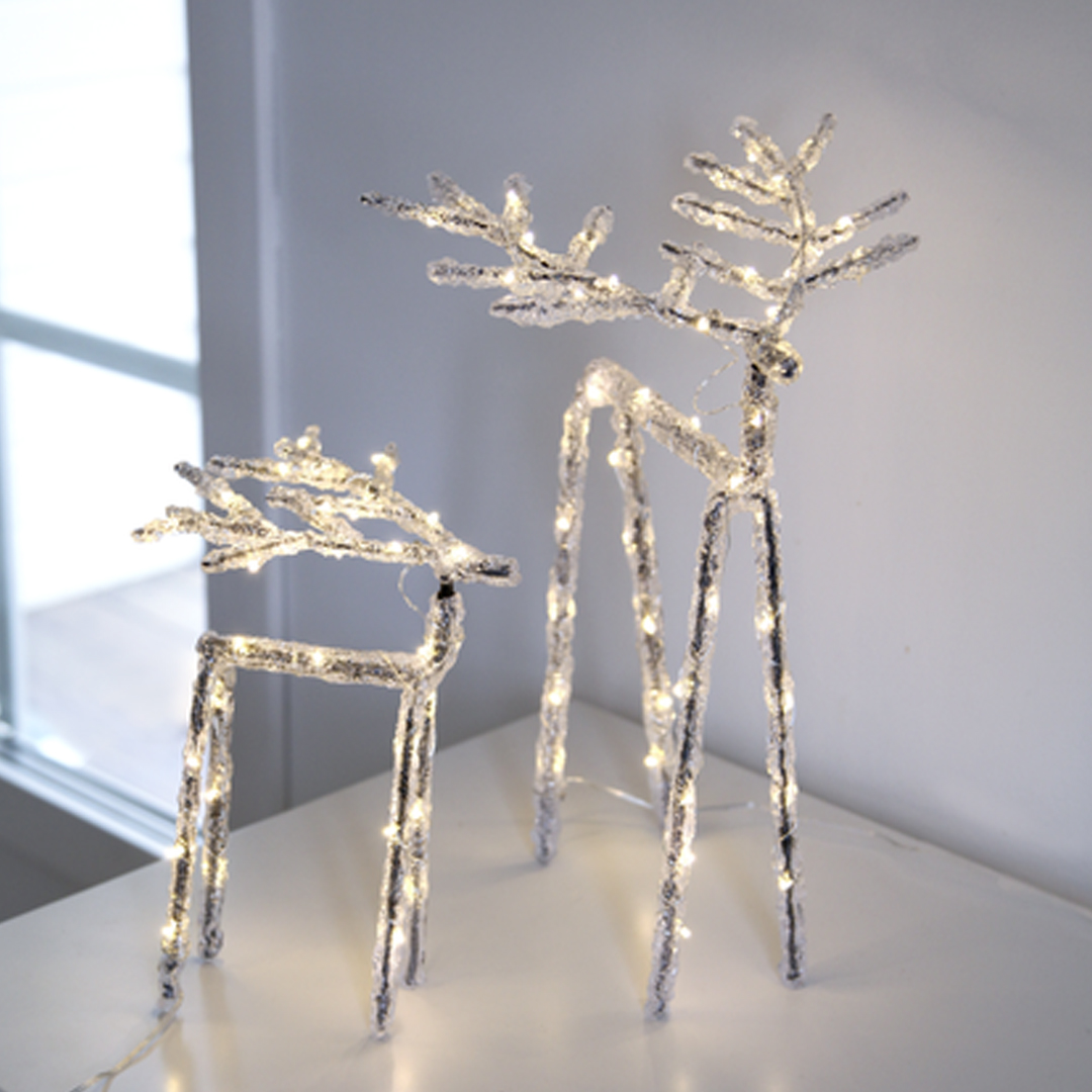 Reinsdyr med led lys 20 cm høy - Bilde 2