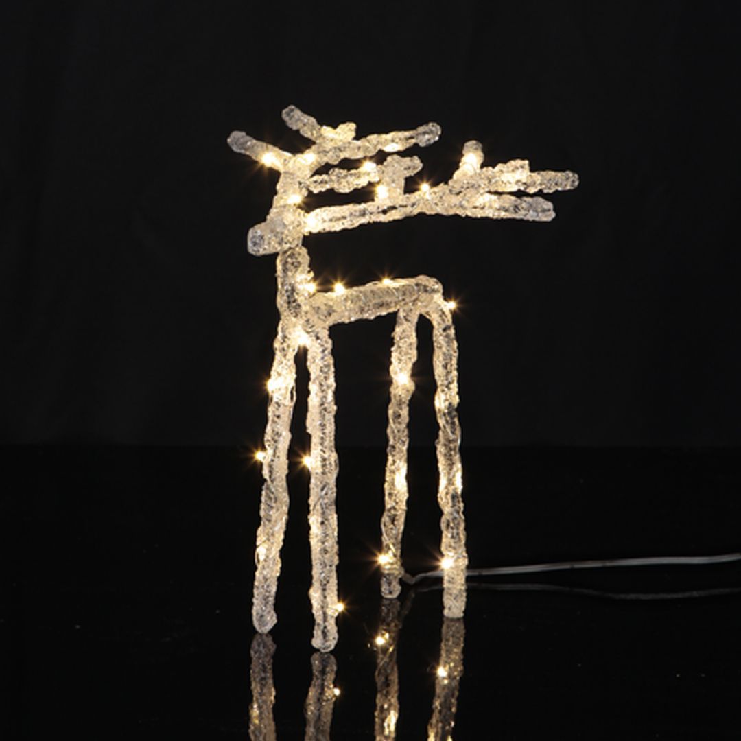 Reinsdyr med led lys 20 cm høy - Bilde 3