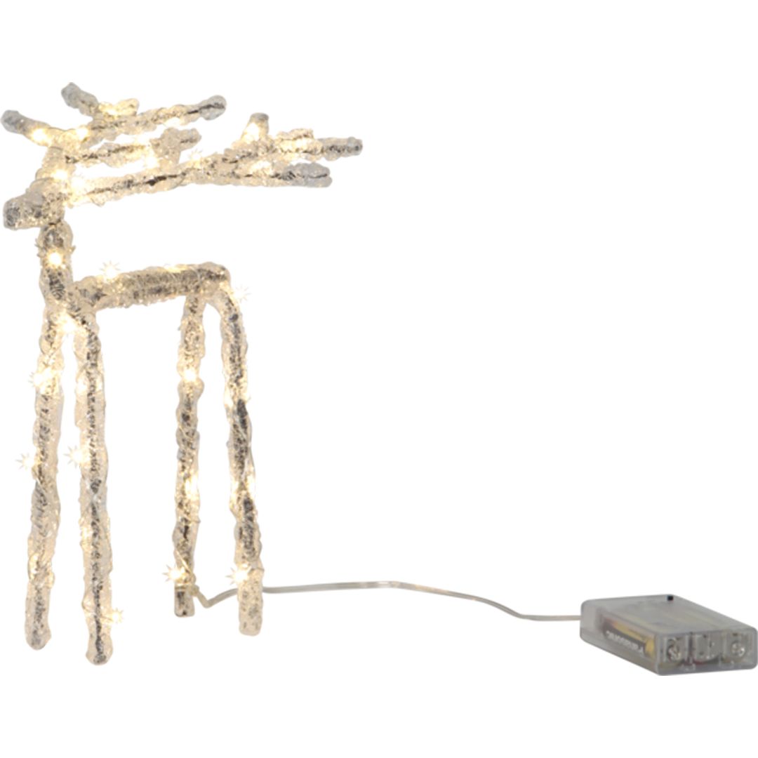 Reinsdyr med led lys 20 cm høy - Bilde 4