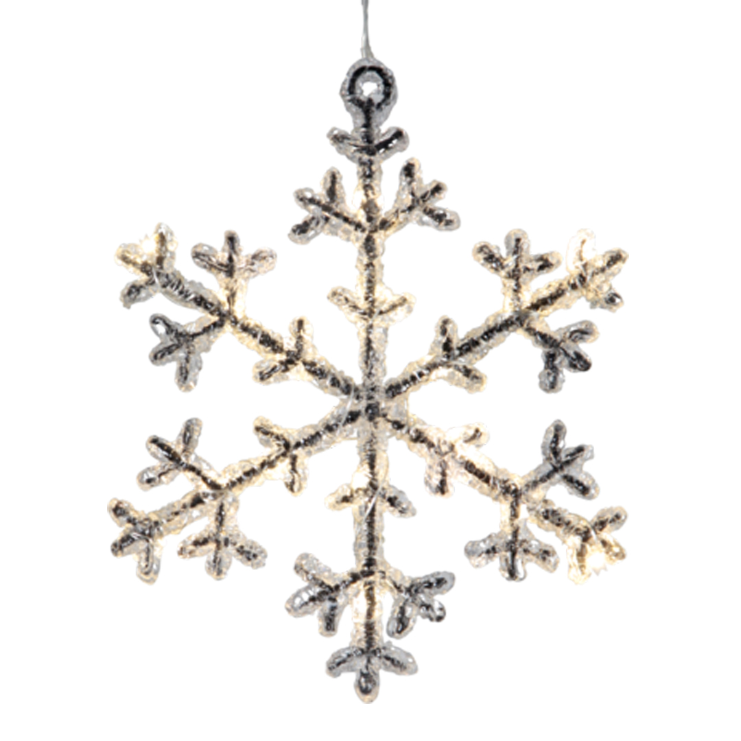 Snøstjerne med 16 stk led lys.