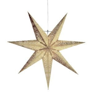Antique stjerne 60 cm e14 gull