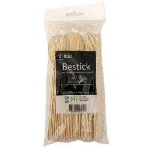 Inicio trebestikk kniv, skje, gaffel 30d